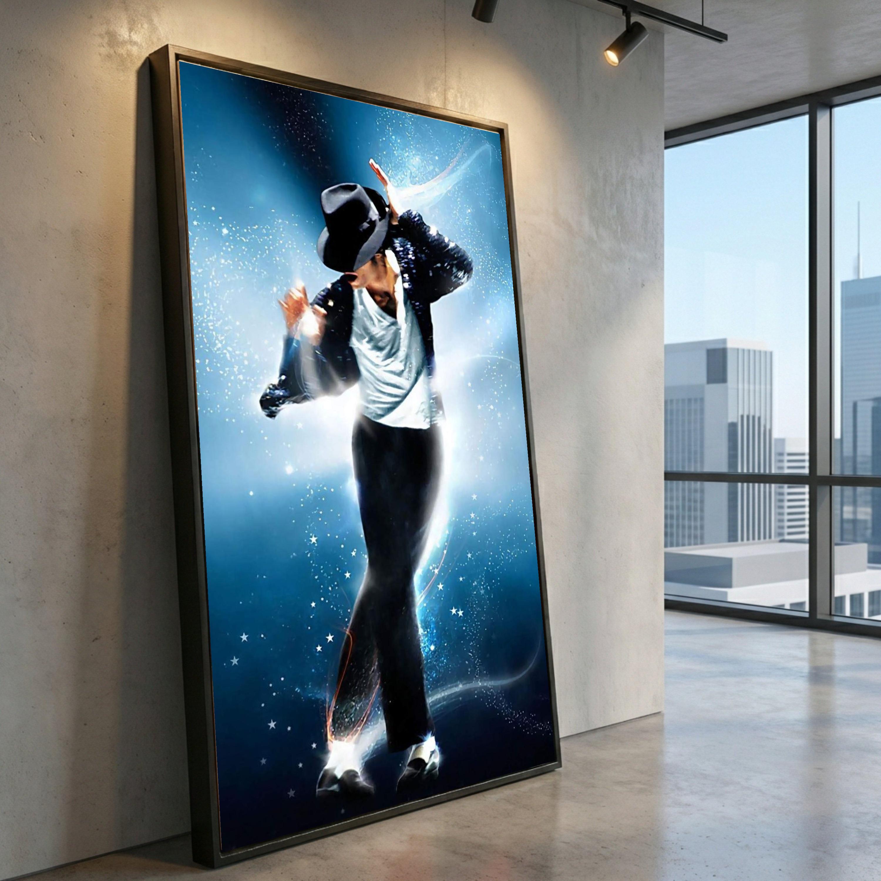 Michael Jackson Dance Canvas Art, Pop Music Icon, Ready to Hang