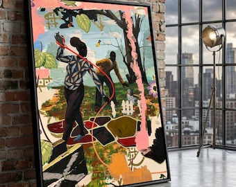 Kerry James Marshall Canvastavla, Figurativ konst, Modern heminredning