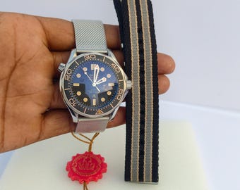 Vintage Seamaster Diver Watch | James Bond 007 Edition, Matt Grey Dial, Men's Stainless Steel