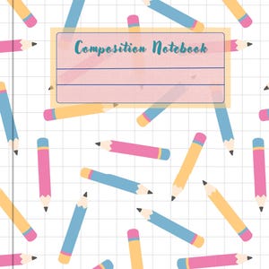 Schrijfblok 8,5 x 11 inch | 150 pagina's met 20 regels per pagina | Ideaal voor kinderen van alle leeftijden | Digitale download | Printbaar PDF-bestand