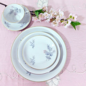 Vintage Winterling Bavaria China Set: Mid-Century Modernist Wedding Dishes (52 Pieces)
