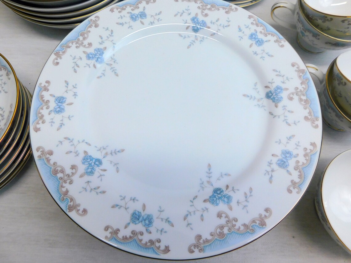 Vintage Imperial China Seville W Dalton Japan Blue Roses on Etsy