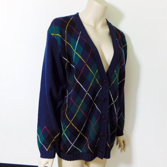 Vintage Koret Argyle Tartan plaid button front na… - image 5