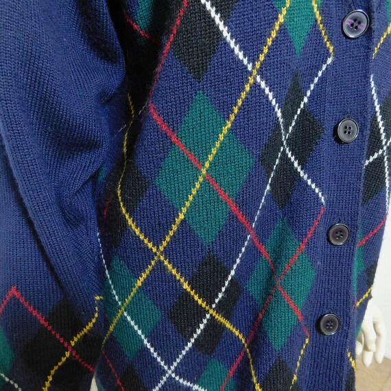 Argyle Dress Tartan Plaid Long Sleeve Button Shirt