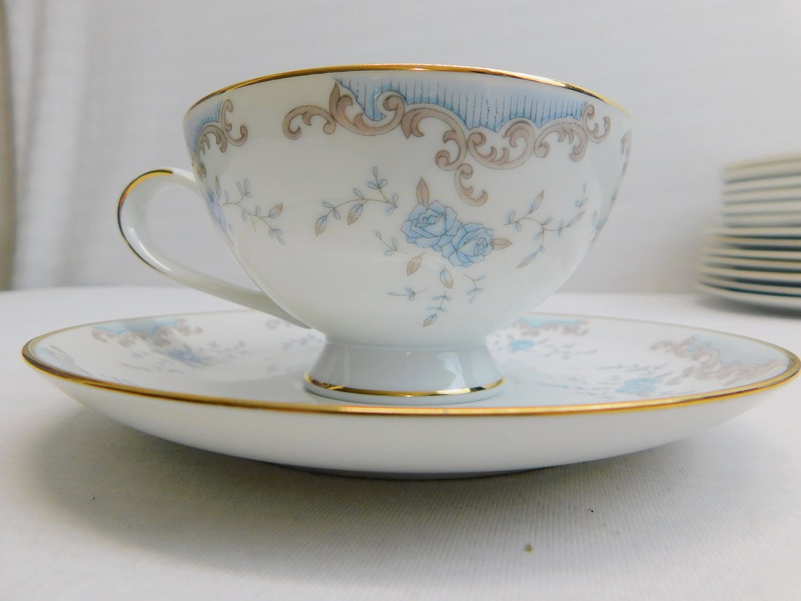 Vintage Imperial China Seville W Dalton Japan Blue Roses on Etsy