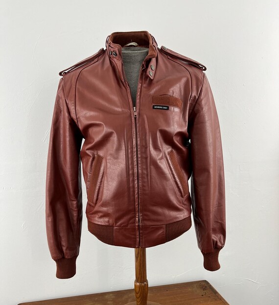 Leather Jacket Vintage Members Only Jacket By Europe Craft