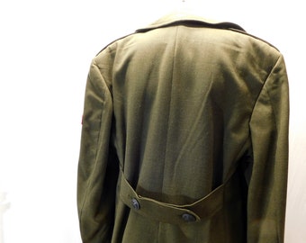 Vintage Military Marine Corps Wool Overcoat, Dress Coat