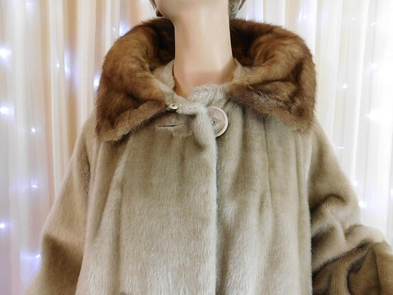 Vintage 1960s Women S Faux Fur Swing Coat With Mink Australia Faux Fur Swing Coat With Mink, Faux Fur Hooded Swing Coat Gallery