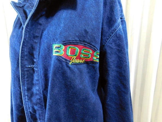 boss denim jacket men's