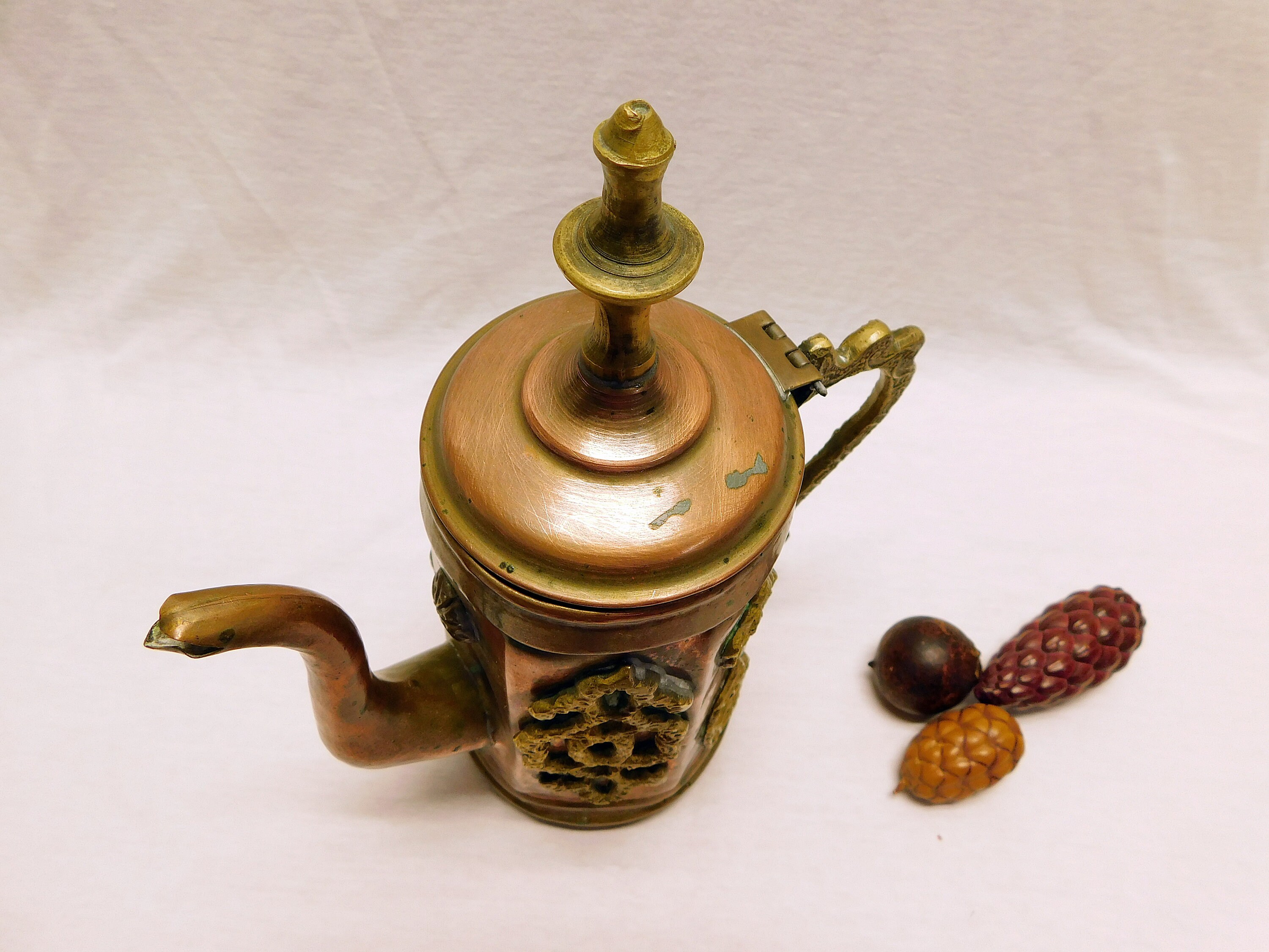 ヴィンテージ モロッコ トルコ ミックスメタル ハンドメイド 銅＆真鍮