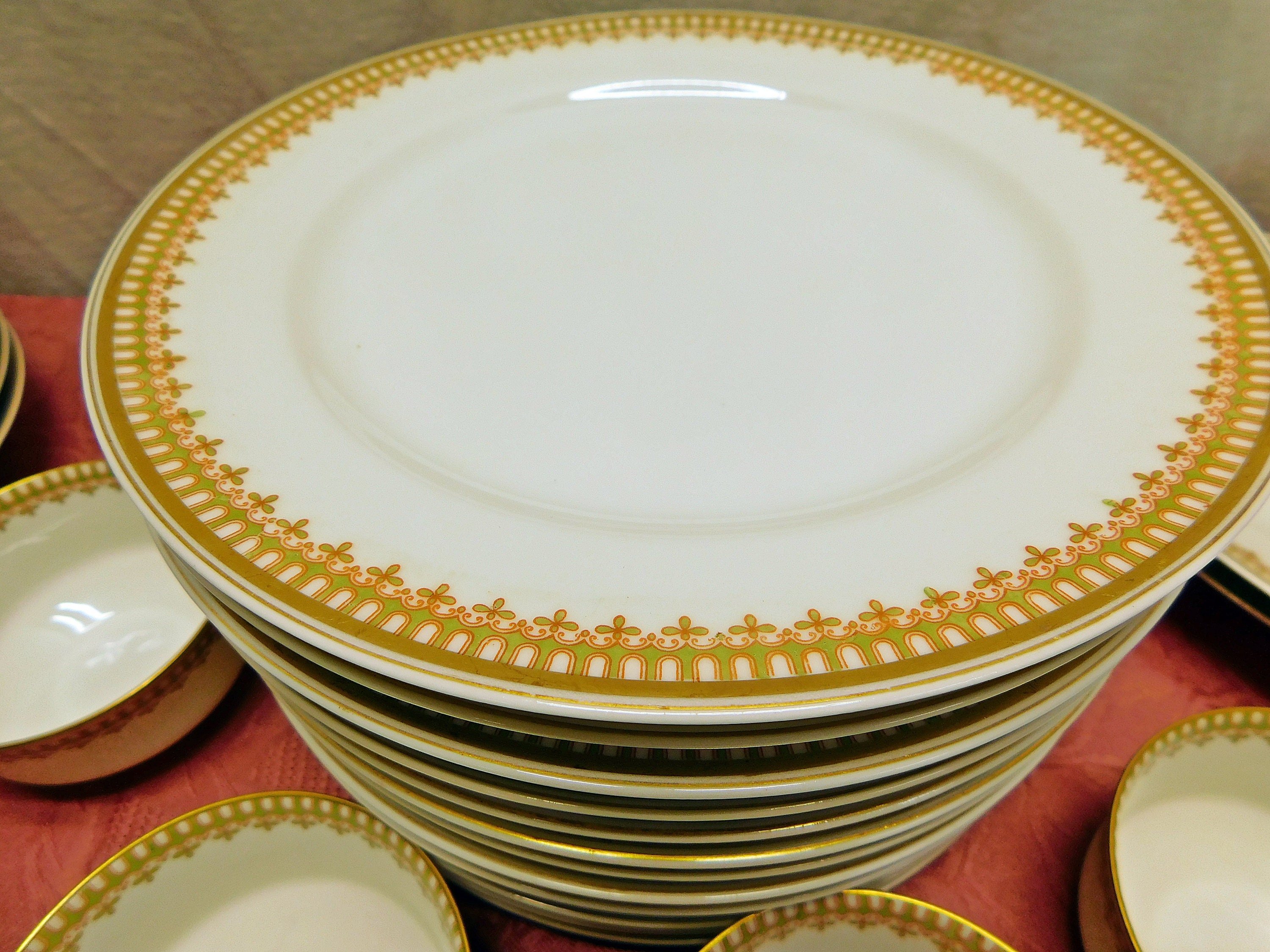 Antique Haviland Limoges China: Gold Trim Dinnerware