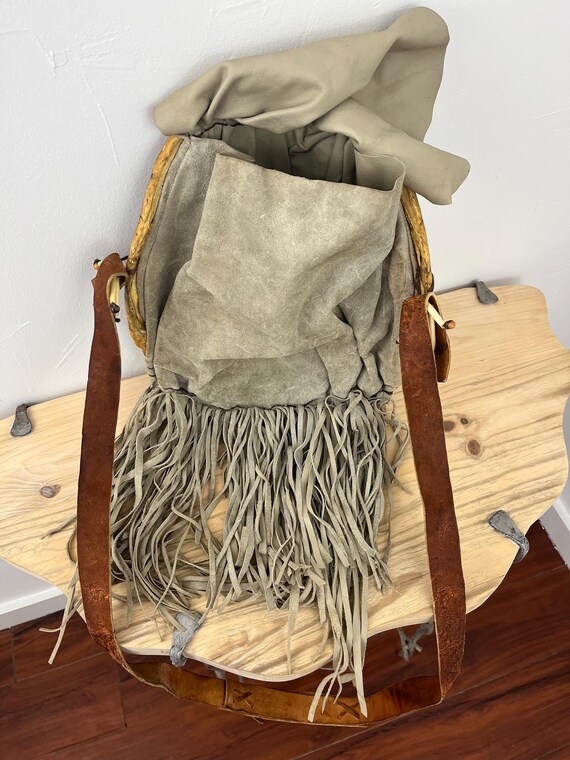 Authentic Native American Painted Turtle Shell Sa… - image 5