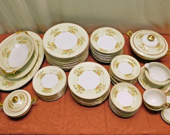 Vintage Meito China Hand Painted 6 1/2 Inch Plate Made in