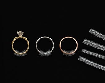 Ajustador de anillos de 4 tamaños / Ajustadores de anillos en espiral / Ajustador de anillos