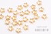 MB005-EM-MG// Matt Gold Plated Embossing Star Shape Metal Beads, 4pcs 