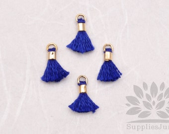 T010-NY// Navy Tiny 10mm Tassel, 6 pcs