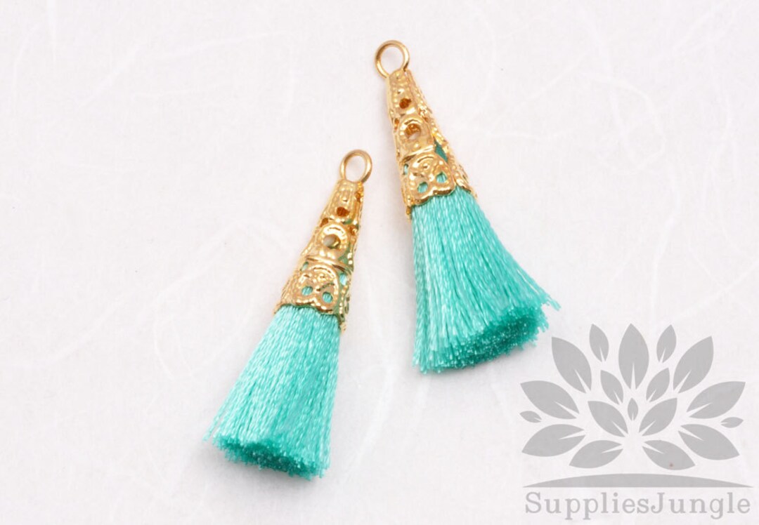 10 Ciondoli Nappa Placcati Oro 18K - Per Creazione Gioielli Fai Da Te - Foto 3