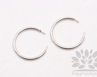 R003-02-S// Rhodium Plated 1.5mm Thick Simple Ring, 4 pcs