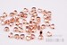 MB004-EM-MRG// Matt Rose Gold Pated Embossing Heart Shape Metal Beads, 6pcs 