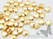 MB004-EM-MG// Matt 14k Gold Pated Embossing Heart Shape Metal Beads, 6Pc 