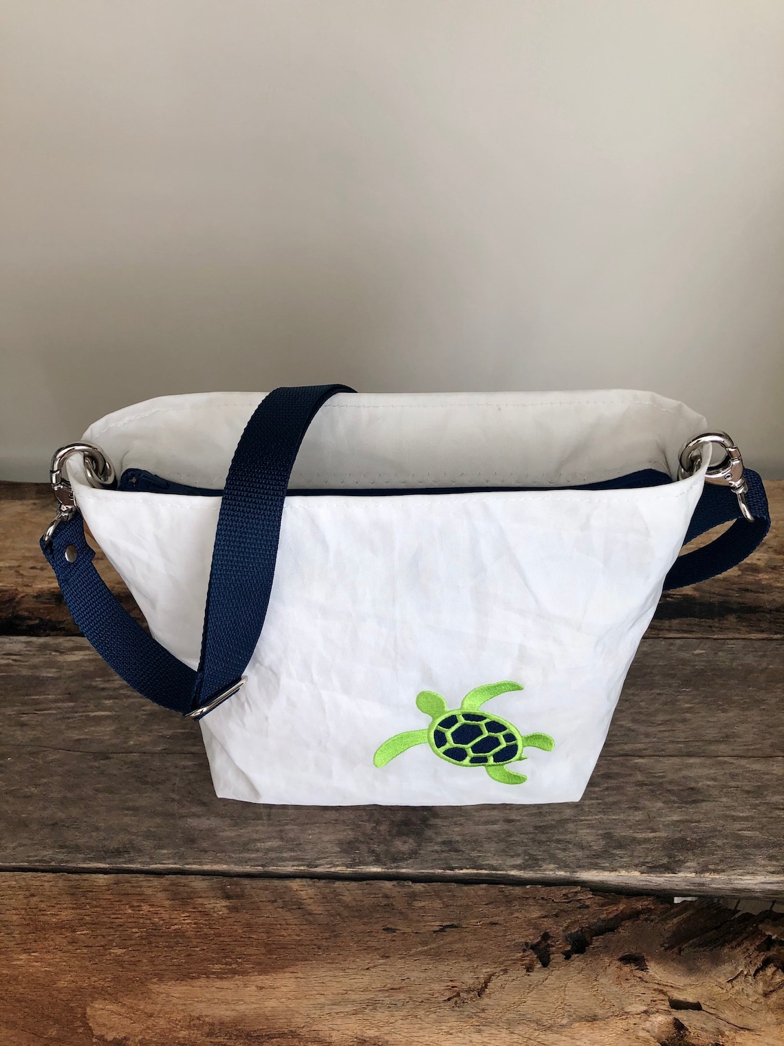 Recycled Sail Sea Turtle Crossbody Bag Etsy