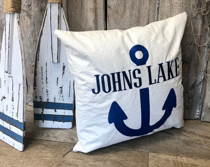 Recycled Sail Personalized Pillow Cover