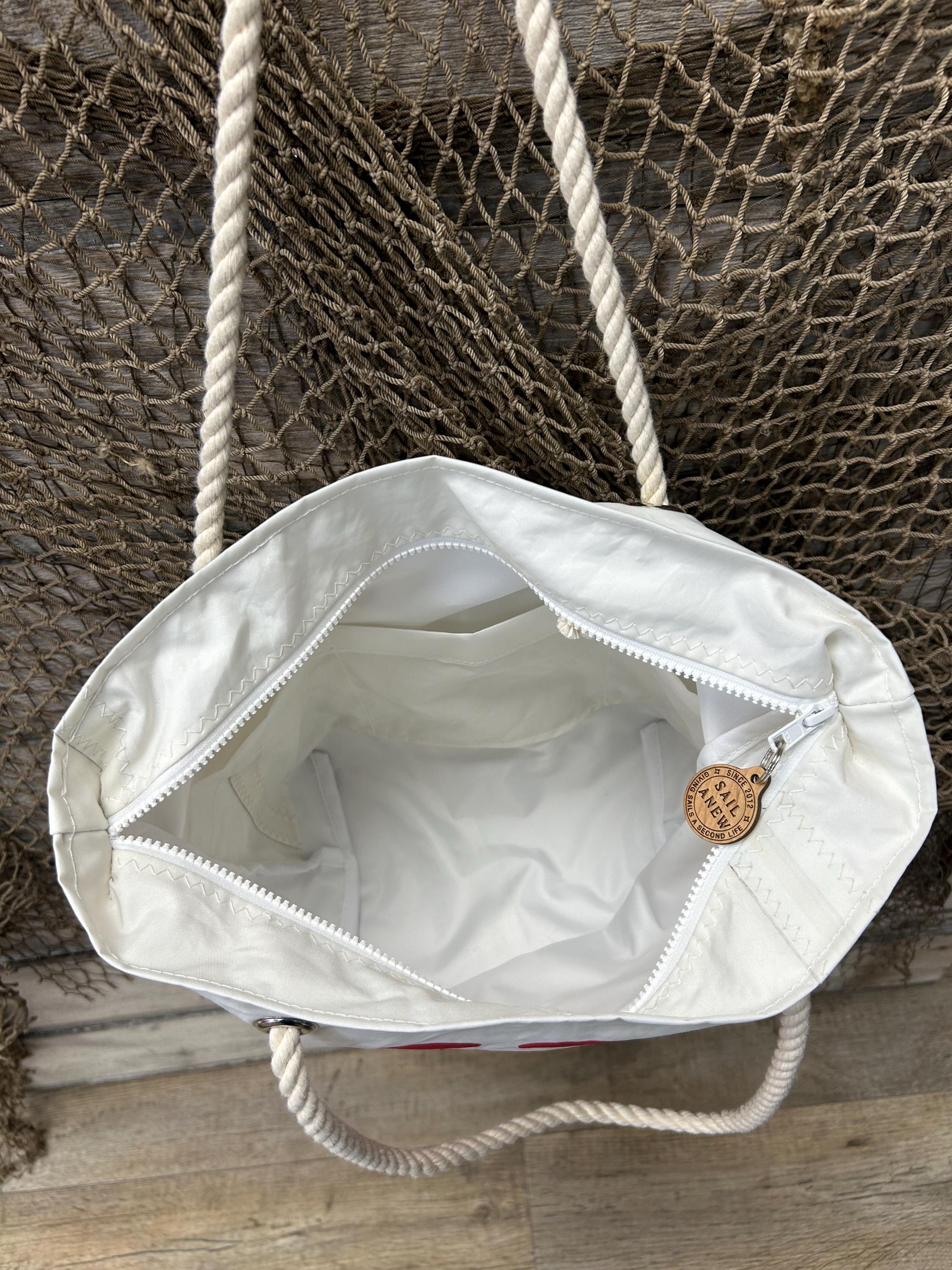 Recycled Sail Large Crab Shoulder Bag, Nautical Tote - Etsy