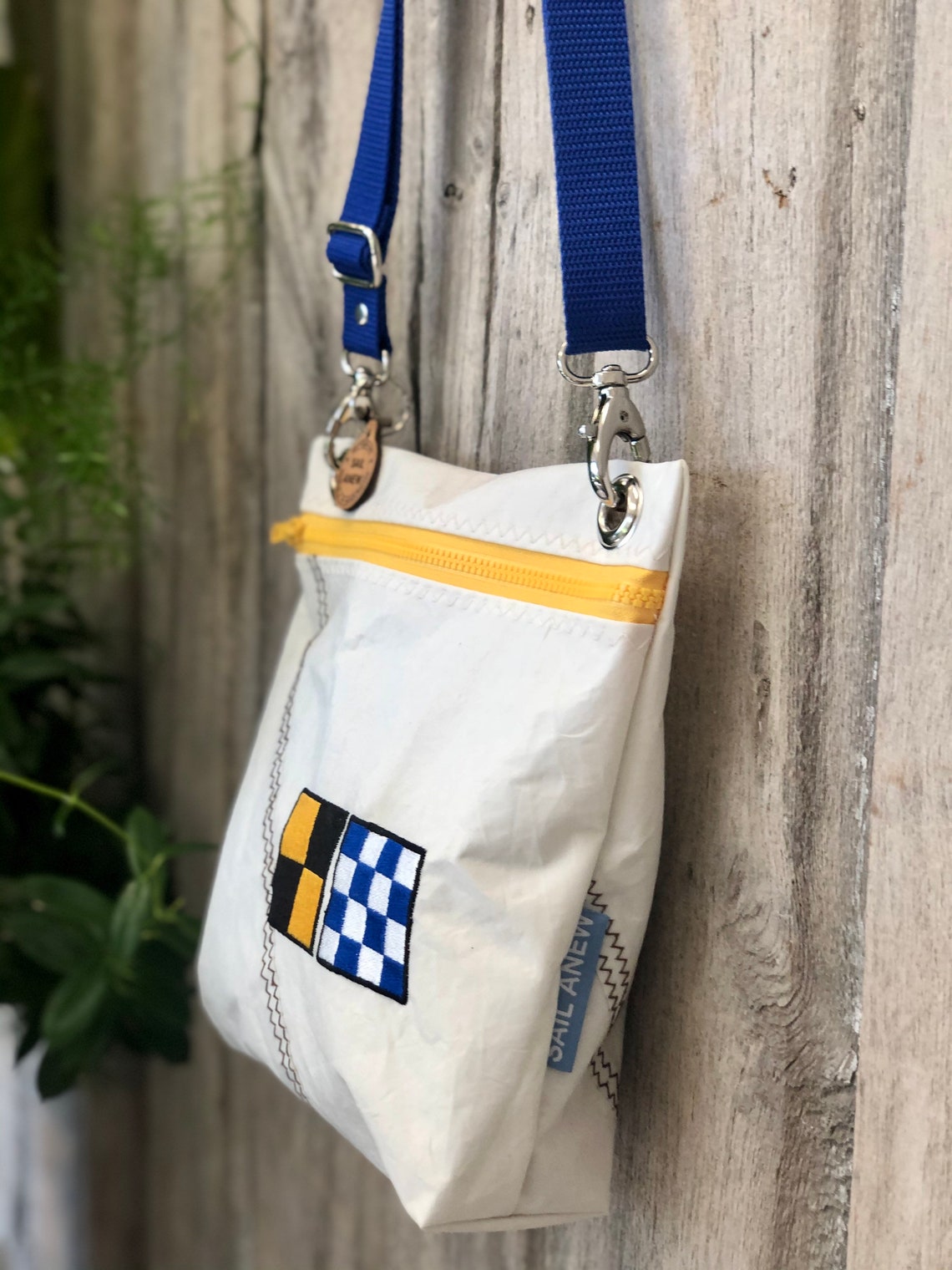 Recycled Sail Nautical Flag Ditty Bag Etsy