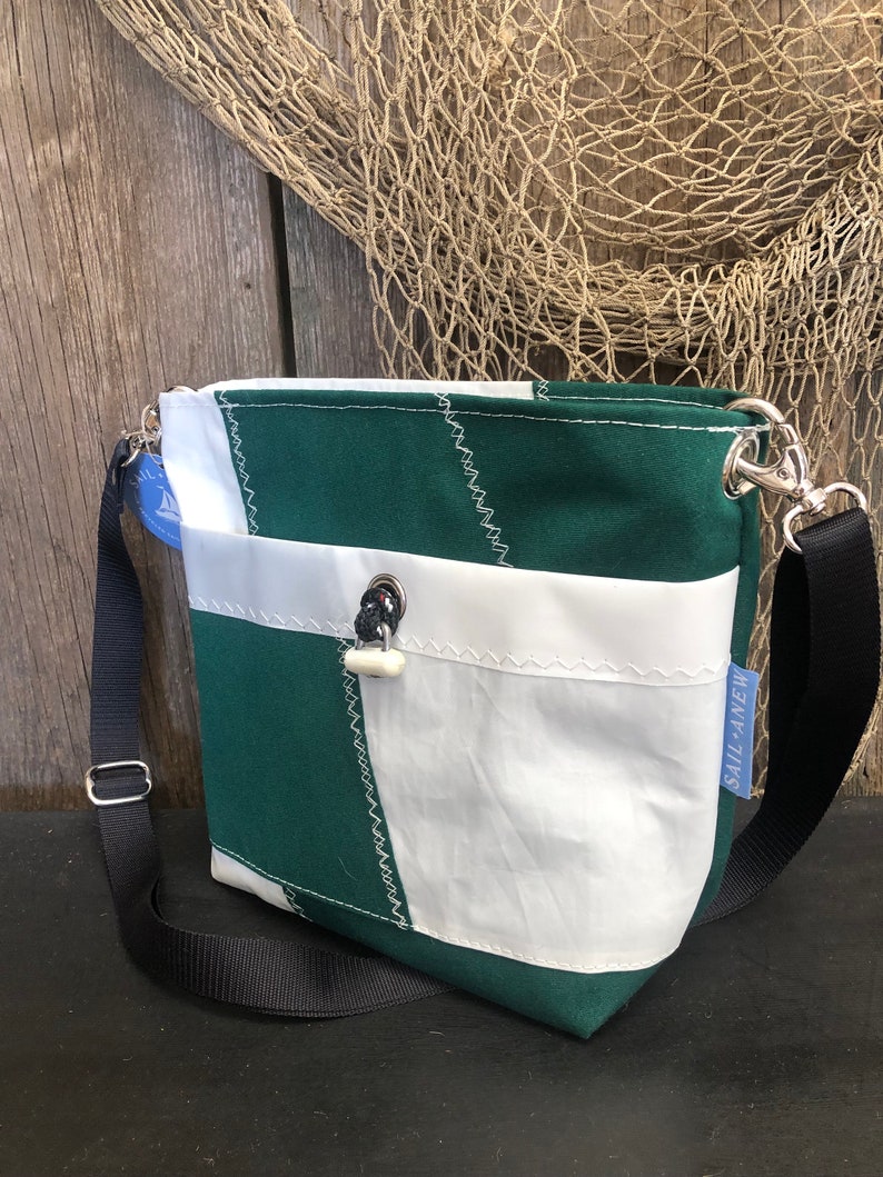 Recycled Sail Cross Body, Nautical Purse image 3