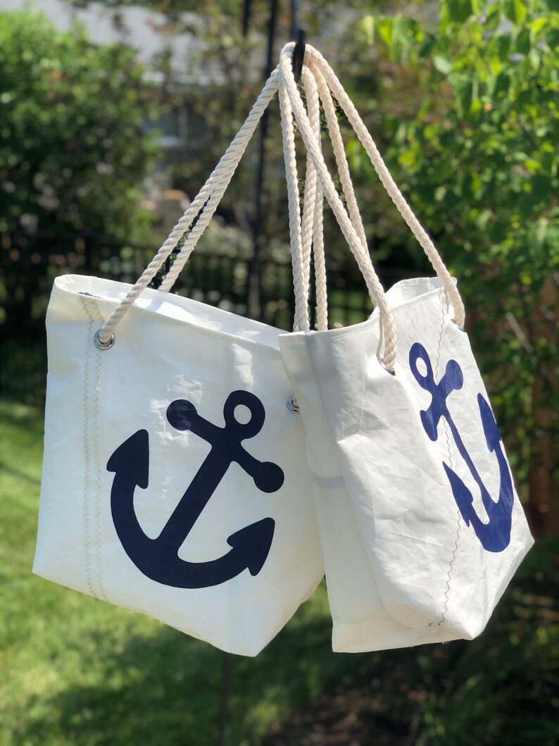 SAIL ANEW Recycled Sail Anchor Shoulder Bag Etsy
