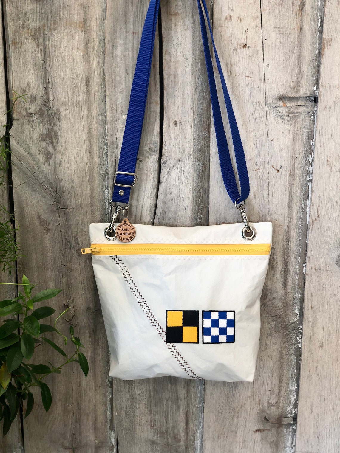 Recycled Sail Nautical Flag Ditty Bag Etsy