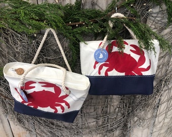 Recycled Sail Crab Handbag