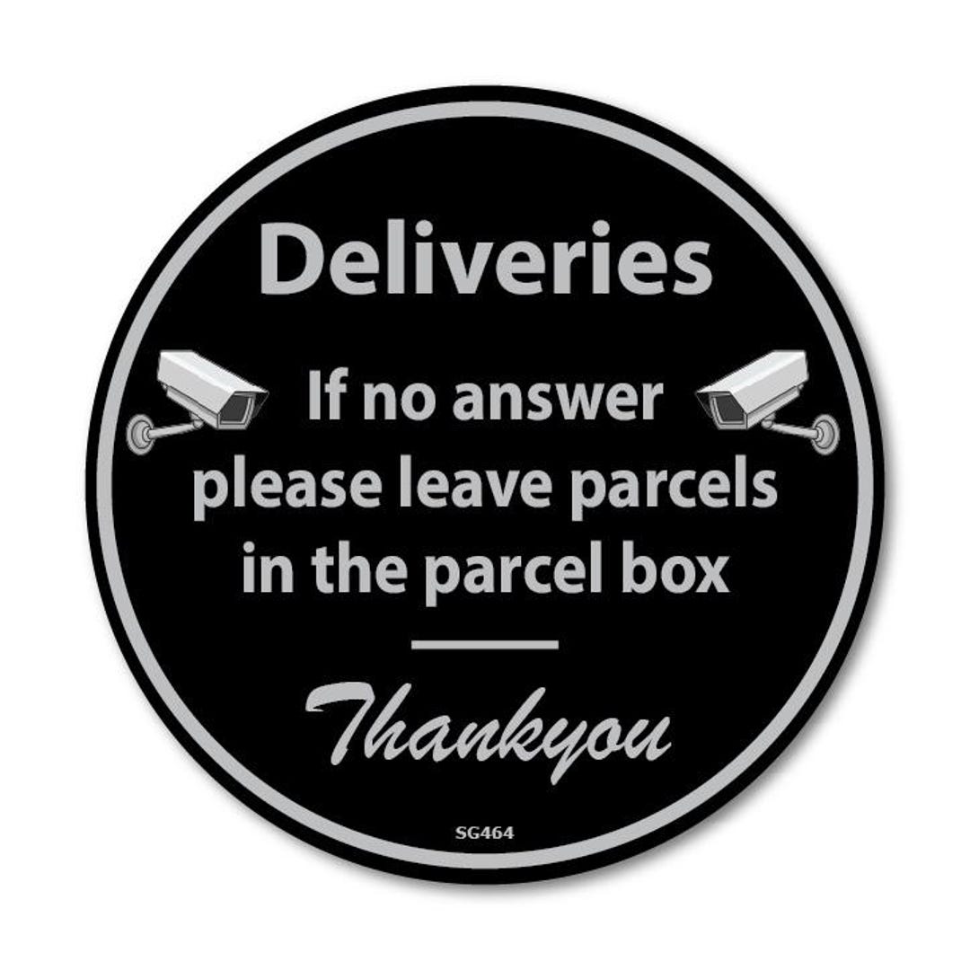 Upacel Sticker Deliveries Parcel Box Black/grey Sticker - Postman Courier Delivery ...