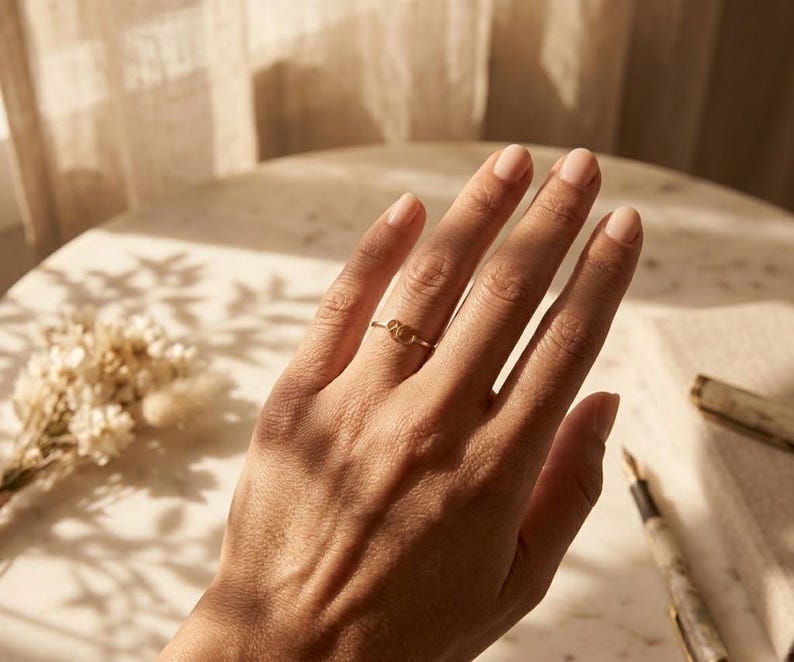 Custom Cursive Initial Ring, Script Letter Ring, 14K Solid Gold, Gift for Her, Christmas Gift
Custom Cursive Initial Ring, 14K Solid Gold, Romantic Script Jewelry