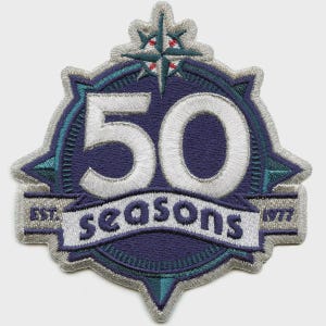 Mariners 50th Anniversary Season Patch