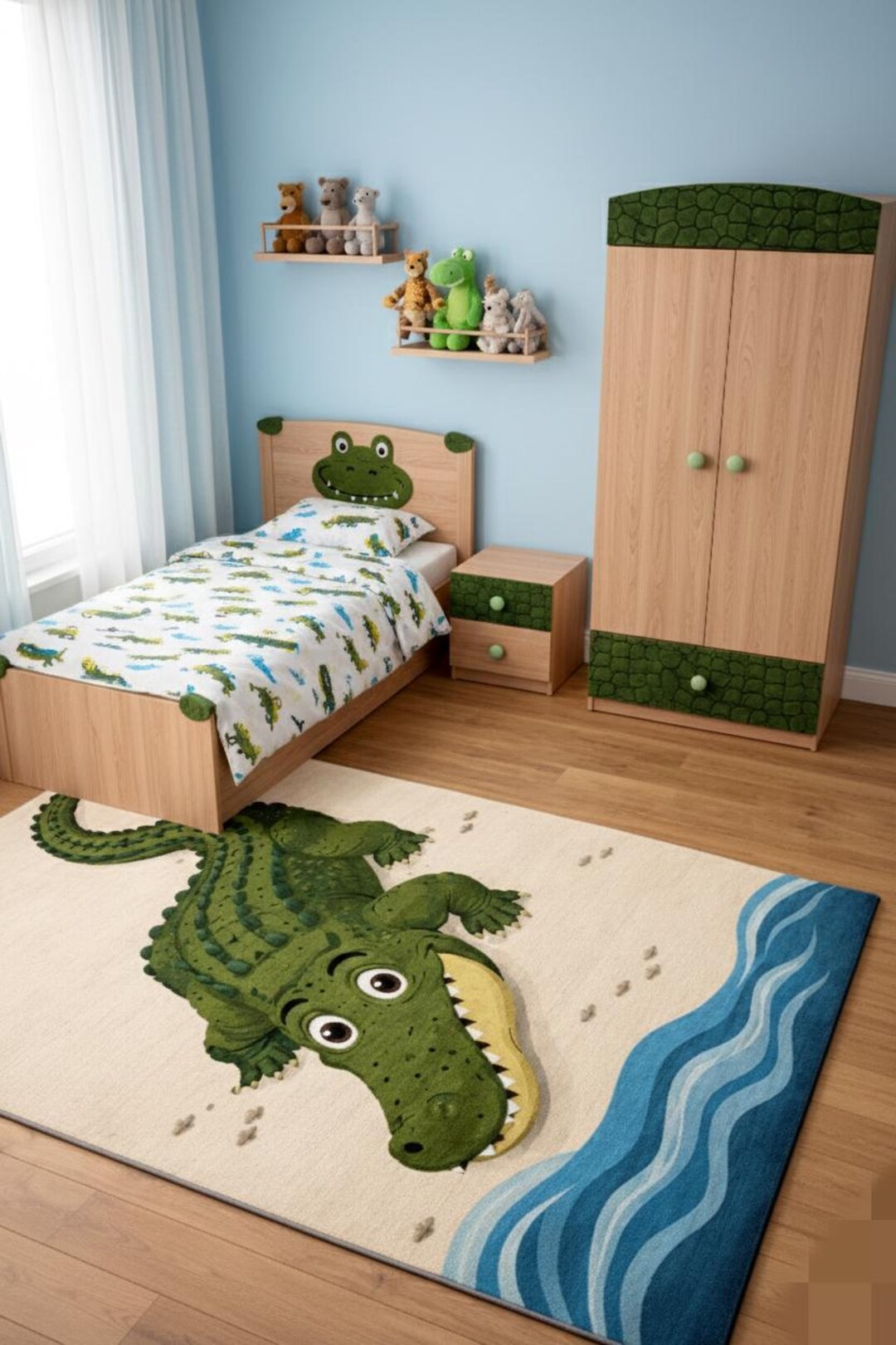 Croods Rug Cartoon Crocodile Kids Rug | Nursery Playroom Alligator Area Rug - Etsy
