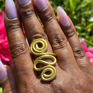 Adjustable Gold Wire ring
