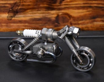Handmade spark plug for motorcycle boxer engine, cafe racer design