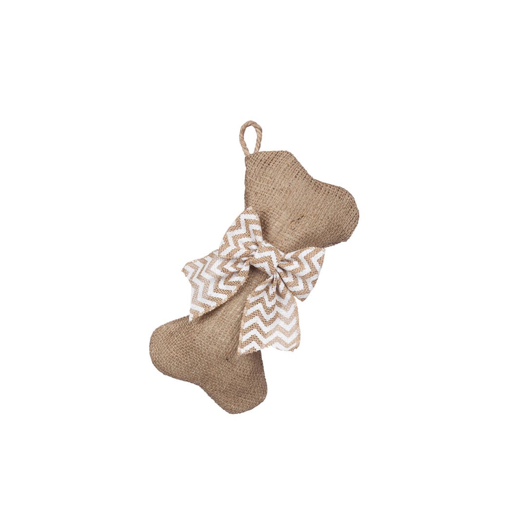 Minidog Bone Stockings Burlap Pet Stocking Etsy
