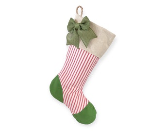 Red and Green Elf Stocking - Style C