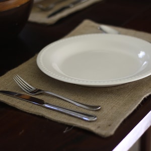 Burlap Placemat - Single (1) - Fully Lined