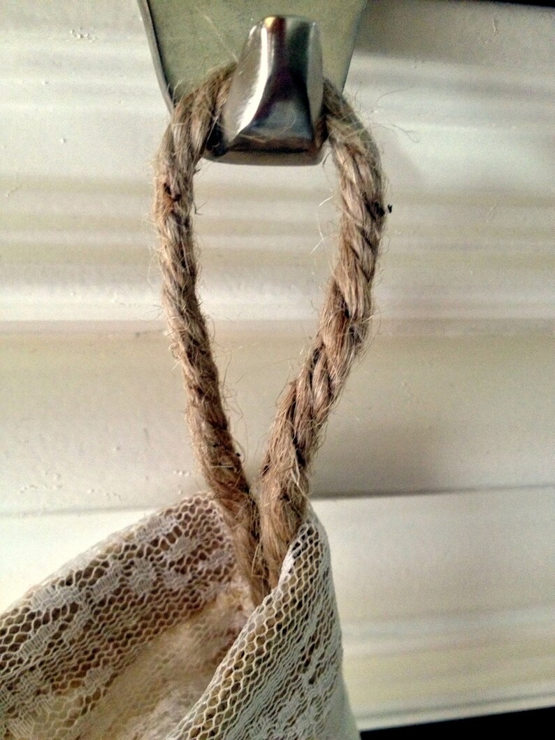 Christmas Burlap Stockings CHOOSE TWO 2 The Classic Cream Line- Burlap Stockings