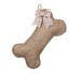 Burlap Dog Bone Christmas Stocking with Optional Bow - Pet Stocking 
