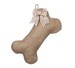Burlap Dog Bone Christmas Stocking with Optional Bow - Pet Stocking 