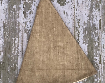 Christmas Tree Skirt - Burlap Christmas Tree Skirt  - Fully Lined