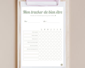 Printable A4 Wellness Tracker | Daily Habits Tracker | Minimalist Self-Care PDF | Wellness Routine | Digital Download
