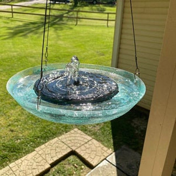 Solar Water Fountain Bubbler for use hanging or on a picnic Etsy