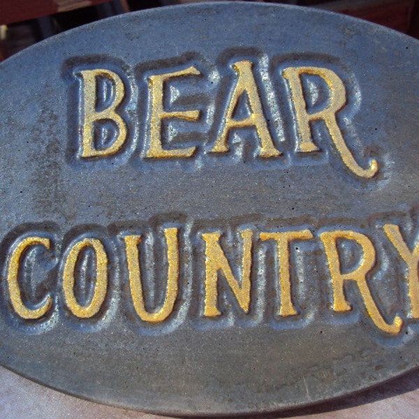 DISCONTINUED, Bear Statuary, Stone Wall hanging, Statue, Statuary, Inside/Outside