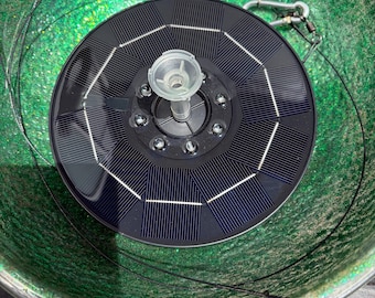 SPECIAL Hanging Solar Water Fountain, Green Sparkle