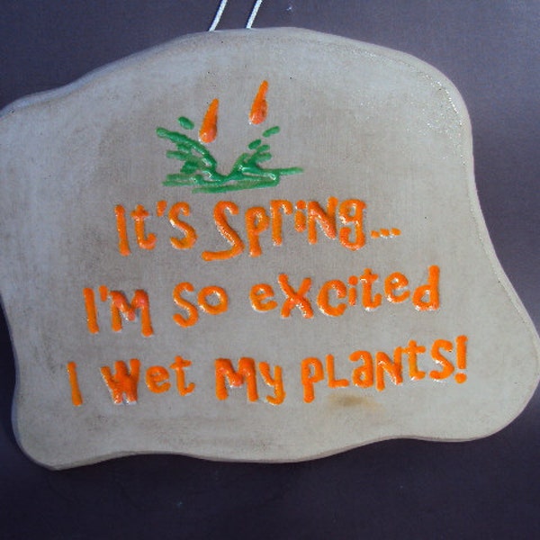 RESERVED CUSTOM: Concrete Garden Plaque Wall Hanging